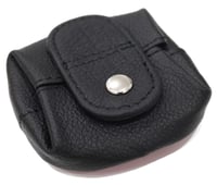 Mini portofel din piele Van Der Rich cu compartiment pentru monede - negru 1