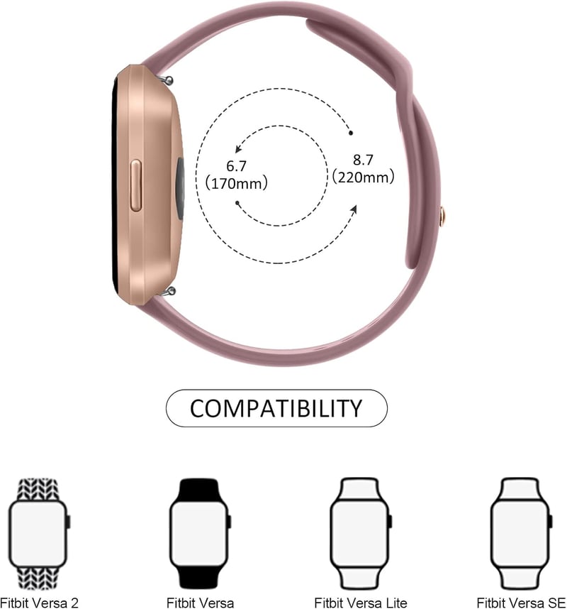 Vancle Fitbit Versa 2/Versa/Lite cserecsatorna, uniszex állítható szíj