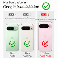 Silikónový kryt Vancle na Google Pixel 9 a Pixel 9 Pro s podšívkou z mikrovlákna, nárazuvzdorný, odolný voči poškriabaniu, nezanecháva odtlačky prstov, 6,3 palca, tmavozelený 2