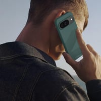 Silikónový kryt Vancle na Google Pixel 9 a Pixel 9 Pro s podšívkou z mikrovlákna, nárazuvzdorný, odolný voči poškriabaniu, nezanecháva odtlačky prstov, 6,3 palca, tmavozelený 6