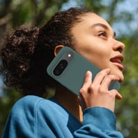 Silikónový kryt Vancle na Google Pixel 9 a Pixel 9 Pro s podšívkou z mikrovlákna, nárazuvzdorný, odolný voči poškriabaniu, nezanecháva odtlačky prstov, 6,3 palca, tmavozelený 7