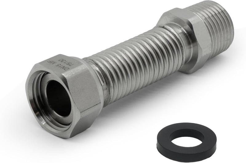 VANCOCO rozsdamentes acél rugalmas cső 1/2 col 75-130 mm