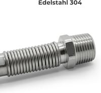 VANCOCO rozsdamentes acél rugalmas cső 1/2 col 75-130 mm 4