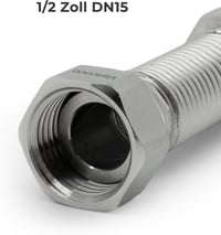 VANCOCO rozsdamentes acél rugalmas cső 1/2 col 75-130 mm 6