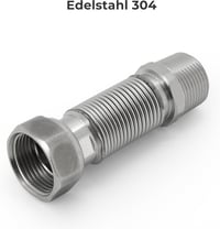 VANCOCO rozsdamentes acél rugalmas cső 3/4 col 75-130 mm 4