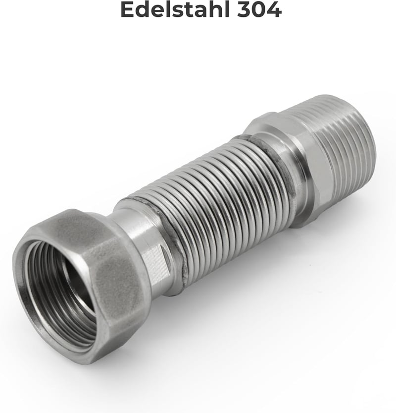 VANCOCO rozsdamentes acél rugalmas cső 3/4 col 75-130 mm