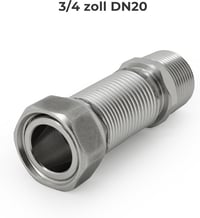 VANCOCO rozsdamentes acél rugalmas cső 3/4 col 75-130 mm 6