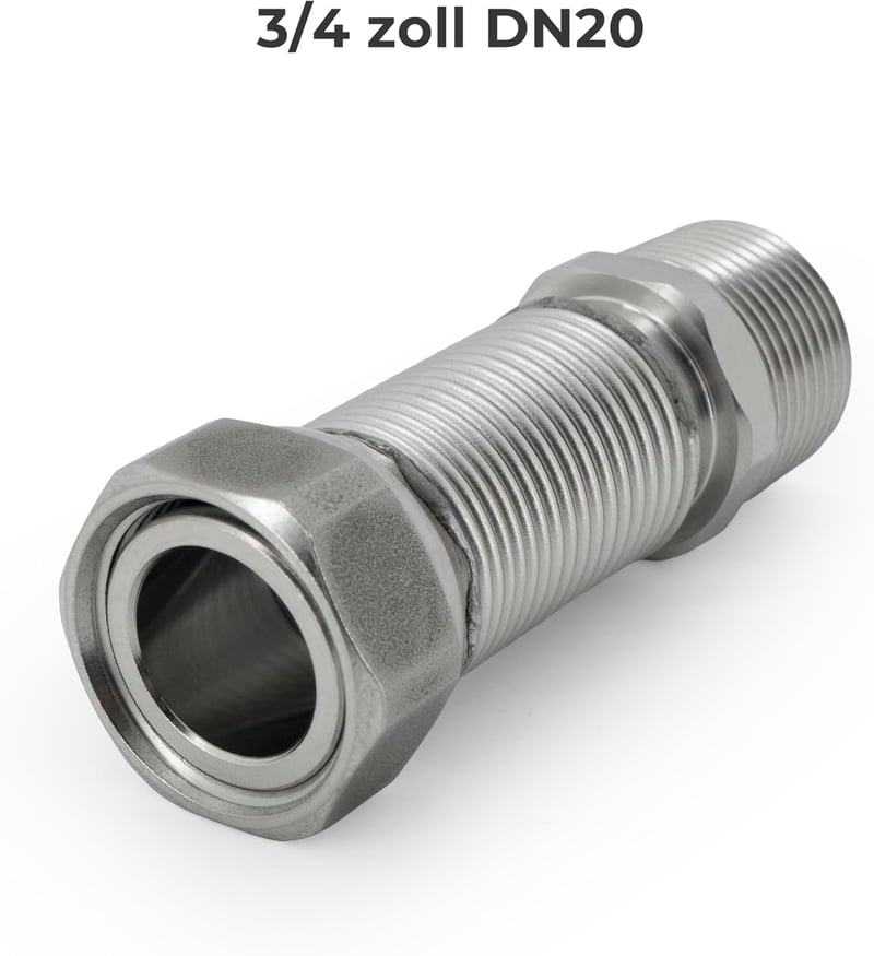 VANCOCO rozsdamentes acél rugalmas cső 3/4 col 75-130 mm