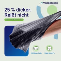 Pungi pentru scutece adulți Vandercare, 200 bucăți, pungi igienice de unică folosință pentru absorbante mari de incontinență, cu 25% mai groase, extra rezistente, fără miros, cu legare ușoară 2