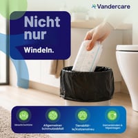 Pungi pentru scutece adulți Vandercare, 200 bucăți, pungi igienice de unică folosință pentru absorbante mari de incontinență, cu 25% mai groase, extra rezistente, fără miros, cu legare ușoară 7
