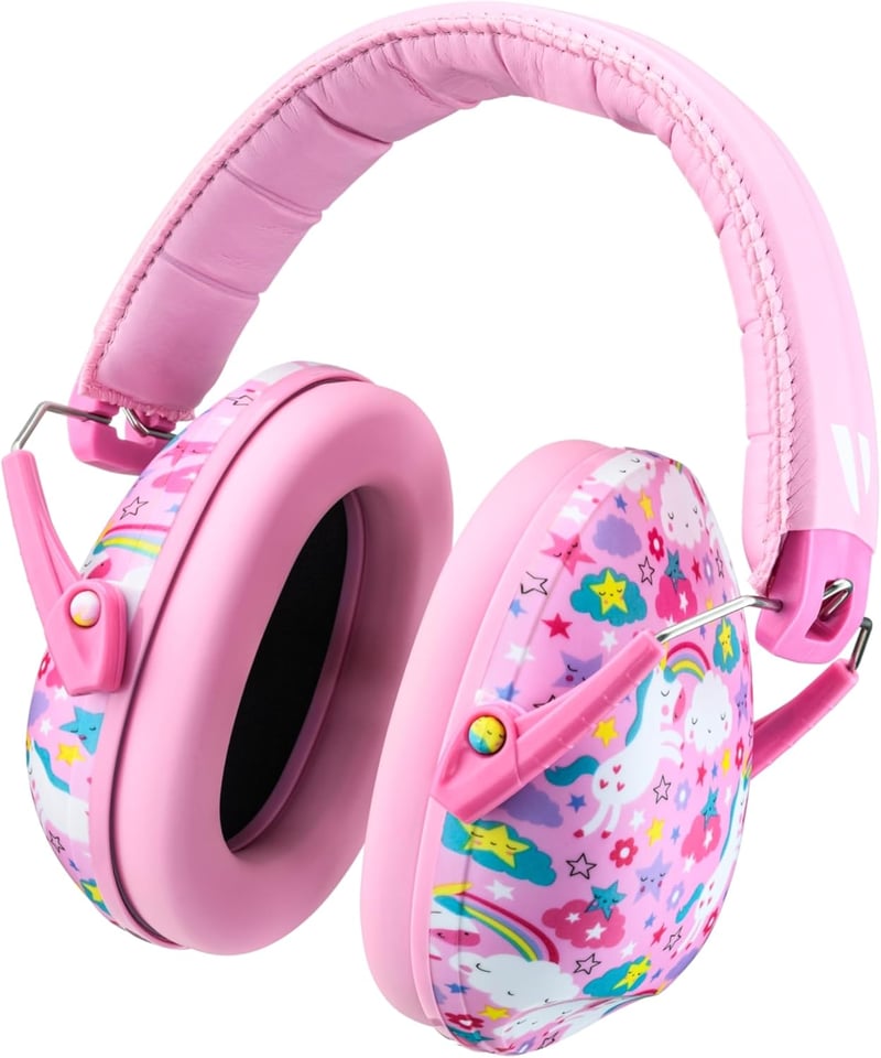 Căști de protecție auditivă pentru copii Vanderfields Unicorn Dream, 34 dB - pentru vârste între 3 și 12 ani