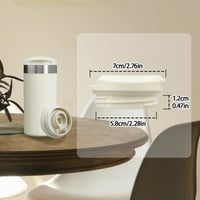 Capac de schimb VANEST pentru sticla Stanley AeroLight Transit – 340 ml, 473 ml, 567 ml – Alb, etanș, accesoriu pentru sticlă de voiaj fără BPA, 1 buc. 5