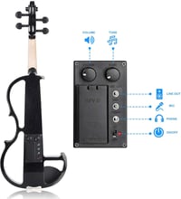 Vangoa 4/4 Elektromos Hegedű Teljes Méret Kezdőknek és Profiknak - 4/4, black 5