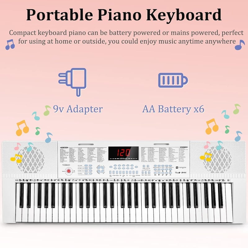 Vangoa elektronikus zongorakeyboard 88 billentyűvel