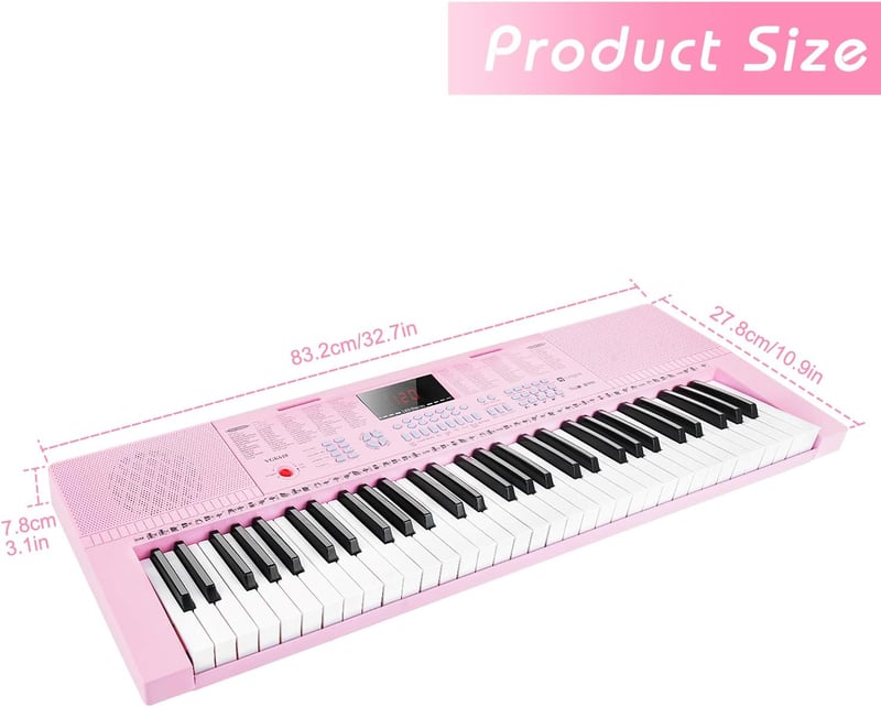 Vangoa elektronikus zongorakeyboard 88 billentyűvel