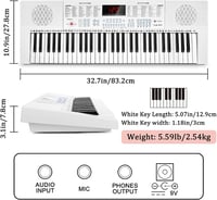 Vangoa elektronikus zongorakeyboard 88 billentyűvel 6