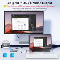 VANGREE USB-C Hub 5 port, 4K HDMI, 100W töltés, SD/TF olvasó, MacBook/iPad kompatibilis 4
