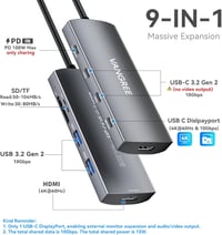 VANGREE USB-C Hub 5 port, 4K HDMI, 100W töltés, SD/TF olvasó, MacBook/iPad kompatibilis 2