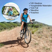 Oglindă retrovizoare pentru bicicletă Vankarr pentru E-Bike, partea stângă, 2 bucăți, HD, pliabilă, pentru ghidon de 20-24 mm 5