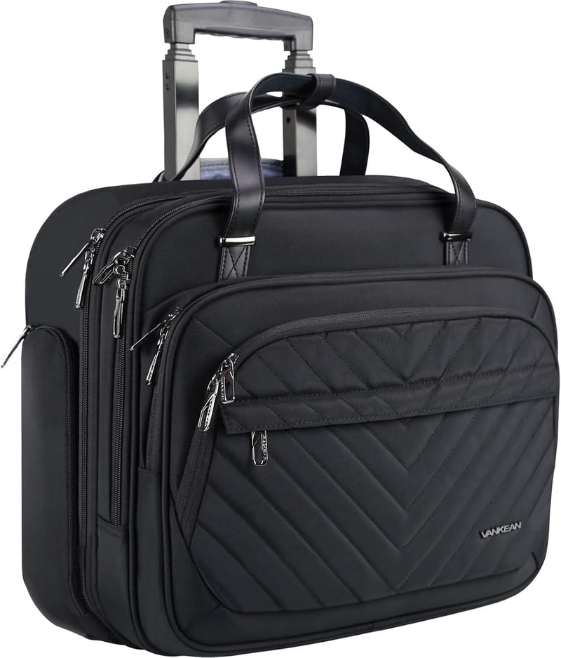 VANKEAN Gurulós Laptop Táska Nőknek 15.6" Vízálló Üzleti Utazótáska RFID Védelemmel