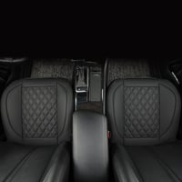 Set huse auto din piele Vankerful, 2 bucăți, negru, protecție scaune de lux 5