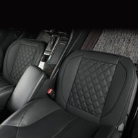 Set huse auto din piele Vankerful, 2 bucăți, negru, protecție scaune de lux 4