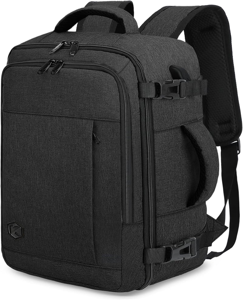 VANKEV 45x36x20 Laptop Hátizsák Easyjet Kézipoggyász Utazási Backpack Szürke