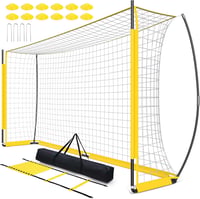 Vanku 366x183 cm futballkapu gyerekeknek vízálló kerettel, koordinációs létrával és kúpokkal 1