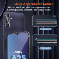 Tvrdené sklo Vanrain pre Samsung Galaxy A25 5G, 2+2 ks, s ochranou fotoaparátu, tvrdosť 9H, HD priehľadné, odolné voči poškriabaniu, bez bublín 5