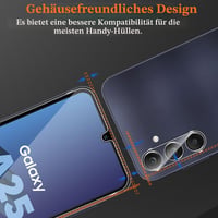 Tvrdené sklo Vanrain pre Samsung Galaxy A25 5G, 2+2 ks, s ochranou fotoaparátu, tvrdosť 9H, HD priehľadné, odolné voči poškriabaniu, bez bublín 6