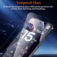Sticlă securizată Vanrain pentru Xiaomi Redmi Note 15 Pro 5G, 2 bucăți, Aplicare automată, Duritate 9H, Folie de protecție ecran HD fără bule 3