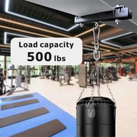 VANROUG Acél Boxzsák Tartó Konzol 360° Forgatható I és H Gerendához - Edzőtermi Boksz Felszerelés 225kg Teherbírással Muay Thai Edzéshez 5
