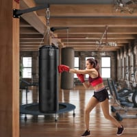 VANROUG Fali Boxzsák Tartó - 360° Forgatható Fém Konzol Edzőterembe és Otthoni Edzéshez, MMA Tréninghez, Szerelési Kellékekkel 3