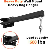 VANROUG Forgó Boxzsák Tartó - 360°-ban Elforgatható Fali Konzol 360kg Teherbírással, 7 Szögben Állítható, Boxoláshoz, MMA és Thai Box Edzésh 4