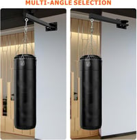 VANROUG Forgó Boxzsák Tartó - 360°-ban Elforgatható Fali Konzol 360kg Teherbírással, 7 Szögben Állítható, Boxoláshoz, MMA és Thai Box Edzésh 7