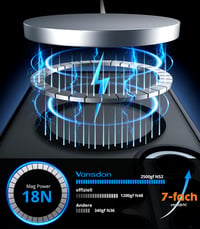 Magnetický kryt na Samsung Galaxy A57 5G Vansdon, čierny — sklenená fólia chýba, v balení je len kryt (stav: pozri 2. obrázok) 7