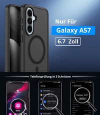 Magnetický kryt na Samsung Galaxy A57 5G Vansdon, čierny — sklenená fólia chýba, v balení je len kryt (stav: pozri 2. obrázok) 6