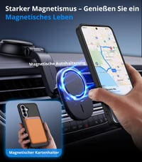 Magnetický kryt na Samsung Galaxy A57 5G Vansdon, čierny — sklenená fólia chýba, v balení je len kryt (stav: pozri 2. obrázok) 5