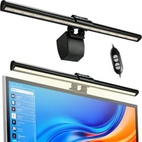 Vansky Monitor Lámpa USB-s Képernyő Fény Állítható Színhőmérséklet és Fényerő Irodai Gamer - black 1