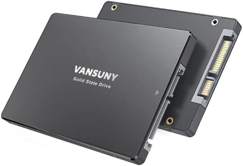 Vansuny 256GB SSD 2.5" SATA III Belső Merevlemez 3D TLC NAND Technológia PC Laptop Számítógép Frissítés Tárolóeszköz