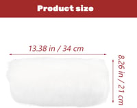 VANZACK Téli kézmelegítő kéztartó bundazsák műszőrmeből női, fehér újrahasználható hőtartóval, 34 x 21 x 7 cm 3