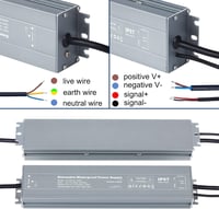 VARICART LED Transzformátor 12V 100W IP67 Vízálló Tápegység - Fényerőszabályozható LED Meghajtó 230V-ról 12V DC-re LED Szalagokhoz 5