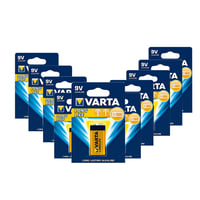 Baterie alcalină VARTA 4122 9V E-Block - Pachet de 10 bucăți - Pentru detectoare de fum, umidometre 1