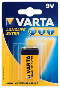 Baterie alcalină VARTA 4122 9V E-Block - Pachet de 10 bucăți - Pentru detectoare de fum, umidometre 2