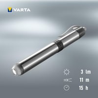 VARTA 5mm LED ceruzkové svietidlo s 1x High Energy AAA batériou – Kompaktné vreckové svetlo 6