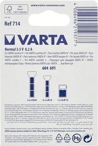 VARTA 714 3.5V 0.2A Izzó 2db Csomag 3