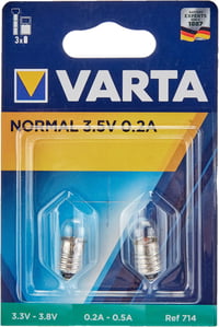 VARTA 714 3.5V 0.2A Izzó 2db Csomag 6