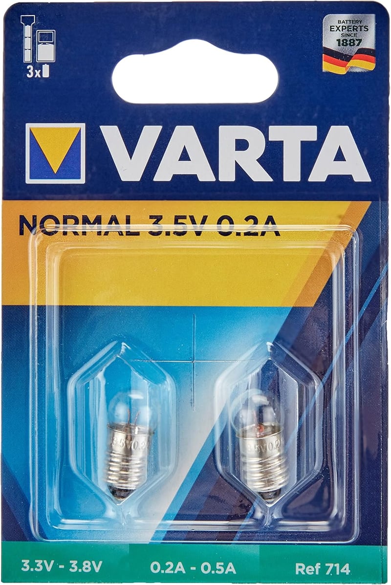 VARTA 714 3.5V 0.2A Izzó 2db Csomag