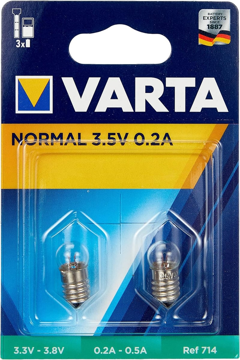 VARTA 714 3.5V 0.2A Izzó 2db Csomag