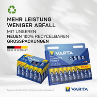 VARTA Longlife Power AA LR6 alkáli ceruzaelem - 1,5 V - 20 db 5